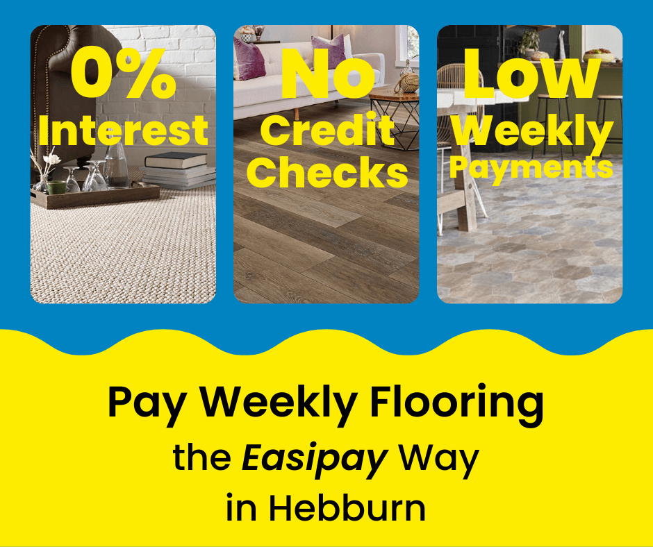 Pay Weekly Flooring in Hebburn, UK. 0% Interest on Carpets, Vinyl Flooring and Laminate Flooring. Low Weekly Payments and No Credit Checks!