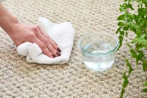 blotting carpet to remove carpet stains