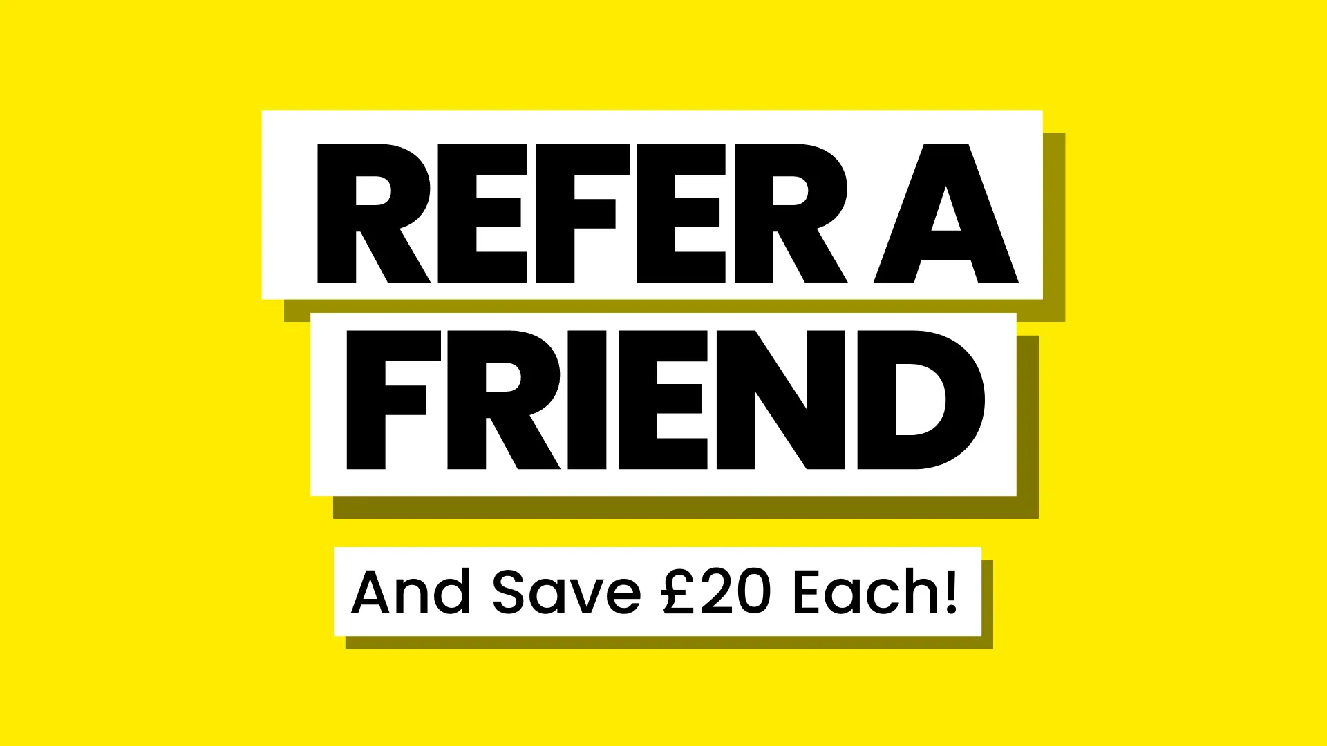 REFER A FRIEND mobile banner