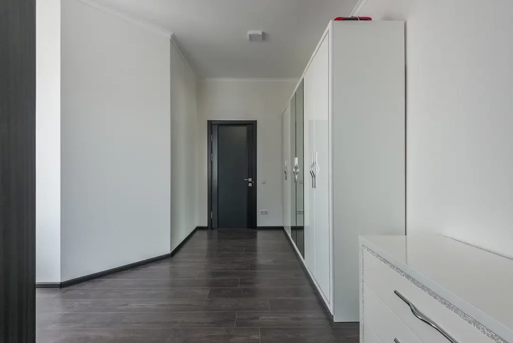 black dark laminate flooring hallways