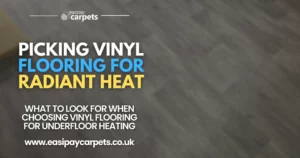 152. can you install vinyl flooring over radiant heating systems