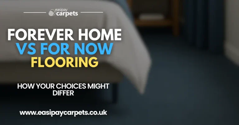 Blog post cover - forever home vs for now flooring