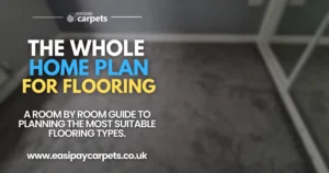 Blog post cover - the whole home plan for flooring