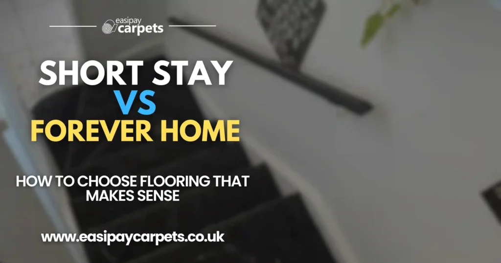 Blog post cover - short stay vs forever home flooring