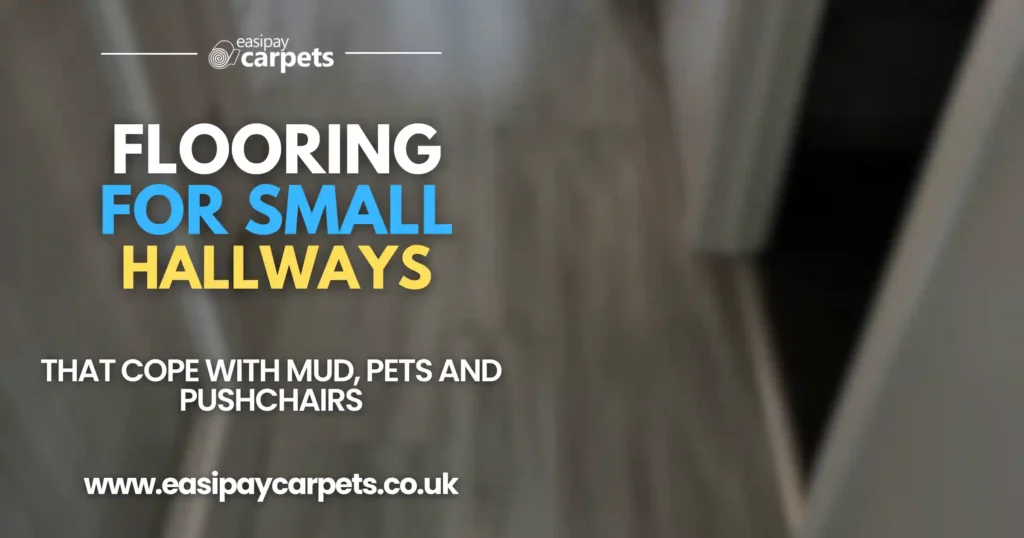Blog post cover - flooring for small hallways