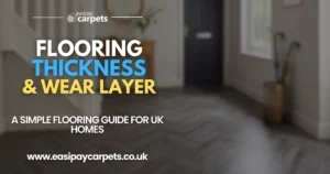 Blog post cover - flooring thickness and wear layer explained